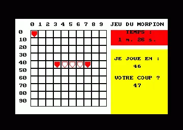 Morpions (F) (1985) (PD) screen shot game playing